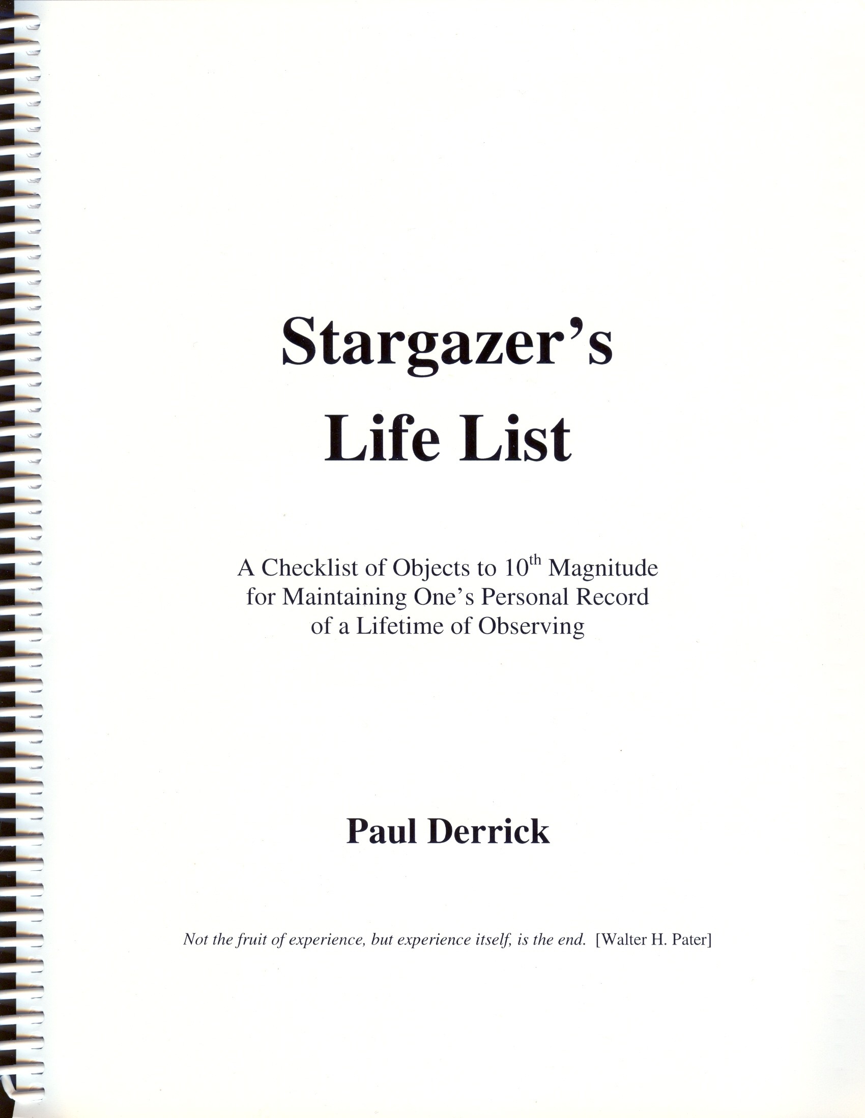 Cover of Stargazer's Life List